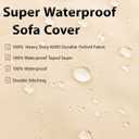 Patio Outdoor Sectional Cover-L-Shaped Patio Furniture Covers Waterproof Rip-Stop Anti-UV 600D Heavy Duty Outdoor Couch with 3 Air Vent Sofa Cover,Right 104''L (83''L) 32''D 31''H