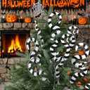 12pcs Halloween Christmas Tree Picks Large Black and White Octopus Cute Picks Ornaments for Indoor Decorations Table Desktop Tree Topper Home School Office