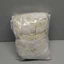 MYSKY HOME 96 Inch Length Farmhouse Semi Sheers Light Filtering Privacy Drapes for Sliding Glass Door, Bohemian Country Style Draperies with Tassel Back Tab, 50" W96" L, Linen, 2 Panels