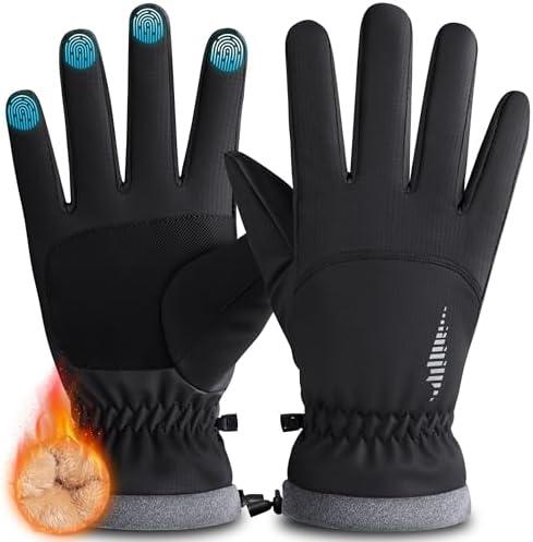 rivmount Winter Waterproof Ski Snow Warm Gloves for Women Men, Windproof Cold Weather Thermal with Touchscreen Fingers, for Running Driving Cycling Hiking Biking Outdoor Sports Daily Work