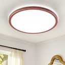 BLNAN LED Flush Mount Ceiling Light Fixture with Remote Control, 15.4 Inch 3000K-6500K Dimmable Round Low Profile Ceiling Lamp for Living Room Bedroom Kitchen