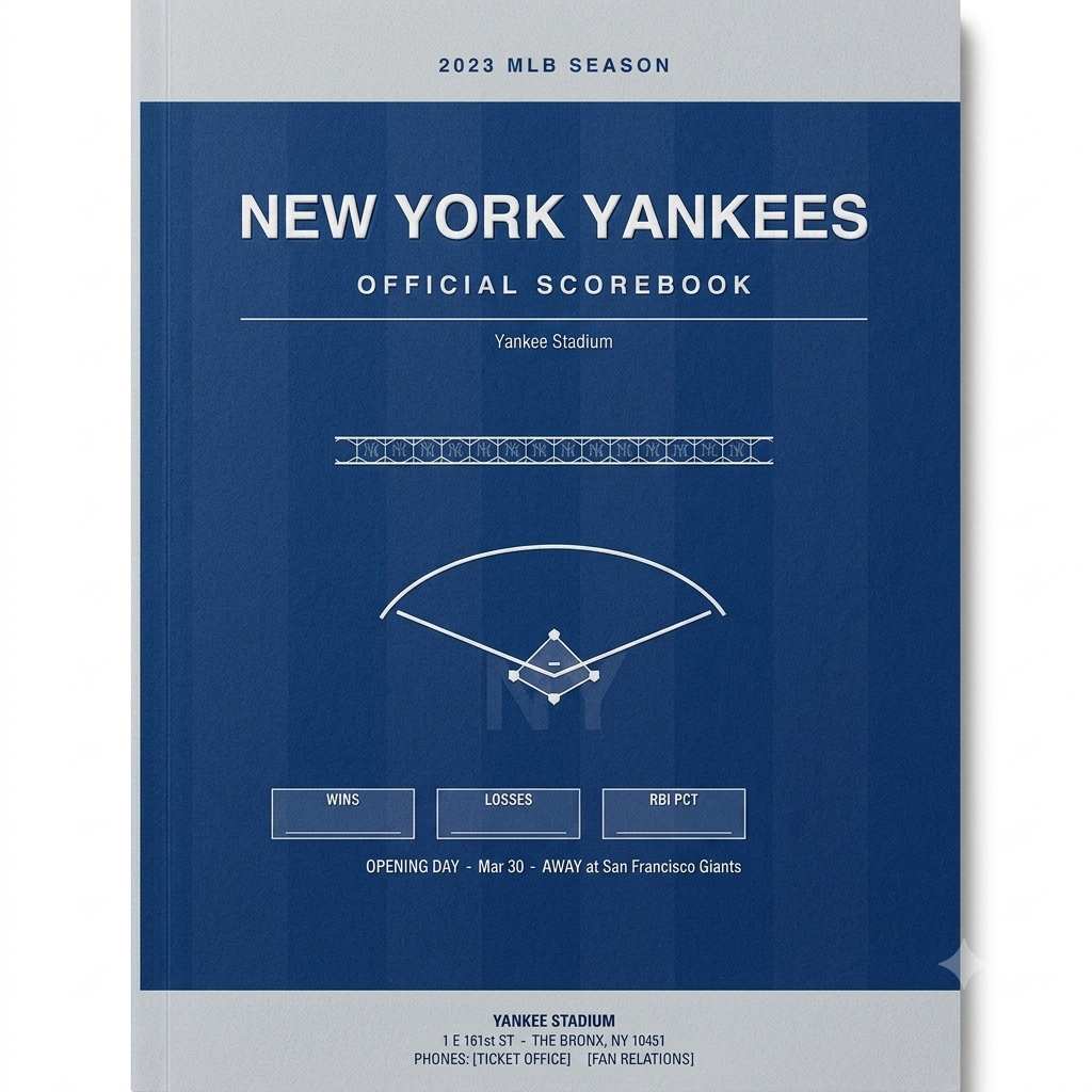 New York Yankees Official Scorebook