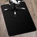 Kuyal Chair mat for Hardwood Floor 36 x 48 inches Rectangle Floor Mats Wood/Tile Protection Mat for Office & Home, Black