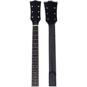 Guitar Neck 22Frets 24.75inch Mahogany Rosewood Fretboard Guitar Neck Replacement Set (standard style) (Rosewood Fretboard)