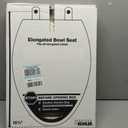 KOHLER 20110-96 Brevia, Slow Close Toilet Seat, Elongated Toilet Seat, Grip-Tight Bumpers Quick-Attach Hardware, Biscuit
