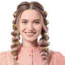 HINZIC 20 Pcs Mini Flower Claw Clips 0.69inch Small Gold Hair Clips Cute Metal Hair Barrettes Accessories for Women Girls Teens Thin Thick Long Short Hair