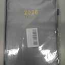 Daily Planner 2026 / Appointment Book, One Page Per Day, Jan - Dec 2026, Annual Daily Monthly Calendar Planner with Hourly Schedule and Monthly Tabs, 5.7" x 8.3" Agenda (Dark Gray)