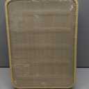 AGTEK 3 Tier Rolling Cart with Lockable Wheels, Metal Utility Cart, Multifunctional Storage for Kitchen, Office, Living Room, Makeup, Craft, Art Studio, Khaki