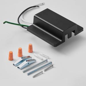 VANoopee H Track Floating Canopy Connector Black for Single Circuit H Type Rail, Cover Compatible With Halo System, LED Lighting Accessories Kit, Easy Install