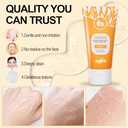 Orange Exfoliating Gel Scrub for Face and Body Skin, Deep Cleansing Moisturizing Skin Orange Peeling Gel, All Types Skin (1pc) BB 01/14/2029