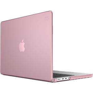 Speck SmartShell MacBook Pro 14 Inch Case for M3 / M3 Pro / M3 Max (2023) & M2 Pro / M2 Max A2779 (2023) & M1 Pro / M1 Max A2442 (2021) - Scratch Resistant Hardshell Case - Crystal Pink