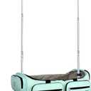 Mavii Dance Bag with Garment Rack, 28 Inch Rolling Duffel, Ideal for Competitions & Travel, Water-resistant/Wipe-clean Fabric, Lightweight Aluminum Rack, Wheeled Upright Luggage, Mint