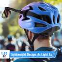Bike Helmet Mirror for Cycling, 360 Adjustable Flat Rear View for Helmet, Lightweight Bicycle Mirror for Biking, Fits Vented Helmets, MTB Long Distance Road Use, Cycling Safety Accessory