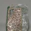 iCoverCase Compatible with Samsung Galaxy S22 Ultra Case with Card Holder, S22 Ultra Wallet Case for Women Men [RFID Blocking] PU Leather Protective Phone Case for S22 Ultra 5G (Beige Leopard)