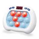 Pop Game Light Up Fidget Toy for Kids, 6 Modes LED Screen Quick Push Controller Electric Fidget Popper Game Quick Push Bubble Sensory Games Birthday Toys for Kids Lightblue