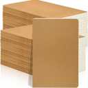 40 Pack A5 Blank Notebooks Bulk, 8 x 5.5 Inches Unlined Paper Subject Sketchbooks for Drawing Writing Work Journal Travel - 60 Pages