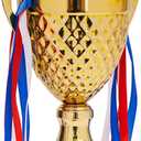 Juvale Gold Trophy Cup - Tournament & Championship Trophy Award - Versatile Awards for Soccer, Basketball & Golf - Rewards for Adults & Kids - 15.2 x 7.5 x 5 in