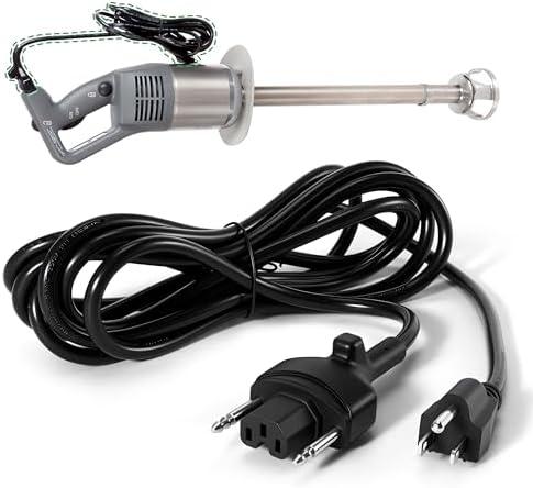 Rendrox 89143 Power Cord Compatible with Robot Coupe MP Series MP350 MP450 MP550 MP600 MP800 Turbo VV Combi, Robot Coupe Immersion Blenders Mixer Cable 120V 150"