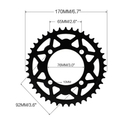428 Chain Set,428 76mm 41 Tooth Rear Sprocket Front 14 Toothe 17mm for Chinese 50cc 70cc 90cc 110cc 125cc Pit Dirt Trail Quad Motor Bike ATV Motorcycle Parts