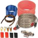 XMSJSIY 6 Gauge Car Audio Wiring Kit Amplifier Installation Wiring Kit with Fuse for Car Truck Stereo Subwoofer and DIY Hobbyist
