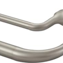 Mayrhyme Brushed Nickel Double Curtain Rods for Windows 48-84 Inches,1 Inch Adjustable Double Wrap Around Blackout Curtain Rod with Aluminum Finials and Brackets, Pack of 2