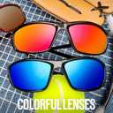 KALIYADI 4 Pack Polarized Sunglasses-Men Sports Sun-glasses: Mens Sunglasses UV Protection for Fishing Driving Cycling