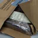 Bamboo Serving Tray with Handles, Set of 2 Large Wood ServingTrays for Food & Coffee, Elegant Wooden Tray for Breakfast in Bed, Kitchen & Party - Black Walnut Finish