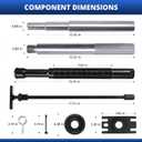 Mercruiser Alignment Tool & Gimbal Bearing Installer Puller fit for Boat Volvo Alpha 1 MR Bravo OMC
