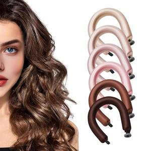 6 Pack Heatless Hair Curler, Heatless Curls Overnight for All Hairs Types, Hair Rollers for Blowout Look Long Hair, Curls Satin Jumbo Flexi Rods to Sleep in (Color,C)