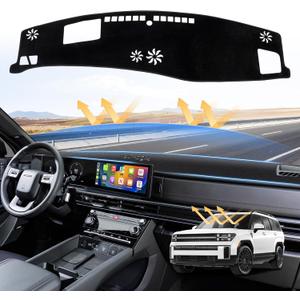 Custom Fit Dash Cover for Hyundai Santa Fe 2024-2026 Dashboard Cover Mat for Santa Fe Accessories Sunshade Nonslip Mesh Protector No Glare