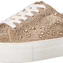 Betsey Johnson Women's Sidny Sneaker (7, Light Gold)