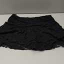 Navneet Women Sexy Y2K Sheer Lace Ruffle Mini Skirt Low Rise Mesh Ruffle Shorts Micro Skirt Coquette Going Out S