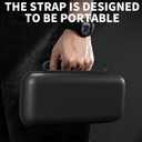 RHOTALL Carrying Case for Nintendo Switch 2 Model 2025, Protective Hard Shell Portable Travel Carry Case Pouch holds 10 Cartridges with Pockets for Switch 2, Waterproof & Slim Design, Black