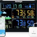Sainlogic WiFi Smart Weather Station SA1 with 24H/ 7Days Accurate Weather Forecast by Weatherseed AI, Email & App Notification Alert,Data Storage Export(Only 2.4G)