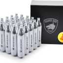 Guard Dog Security 8 Gram / 12 Gram Co2 Cartridges, Non-Threaded, CO2 cartridges BB Gun, CO2 BB Pistol, CO2 Airsoft Pistol, and CO2 Paintball Markers, Snug fit, Solid Seal