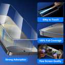 Compatible with Samsung Galaxy S25 Screen Protector Clear,[100% Fingerprint Unlock][Shatterproof][Anti-Reflection & Anti-Fingerprint] 3D Full Coverage 9H Protector,Easy Installation,2 Pack