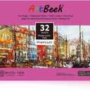 ArtBeek Watercolor Paper Block, Watercolor Block 100% Cotton Paper Pad 140g/300GSM (9X12 Hot Press)