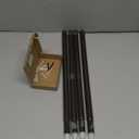 TONIAL 2 Pack Curtain Rods 32 to 58 Inch, Telescoping Splicing 3/4 Inch Single Rods for Windows Decorative Drapery Rod with Small Finial, Bronze