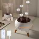 Essential Oil Diffuser 250ML Dancing Jellyfish Aromatherapy Diffuser Humidifier with 7 Colors LED Lights,Remote Control,Plug in for Bedroom,Office (White)