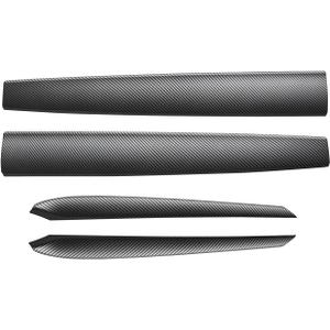 KKTR-CAR Dashboard Cover and Front Door Cover Compatible with Tesla Model 3 2021-2023 Model y 2020-2024 (Model y Matte Carbon)