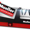 Mueller Professional Electric Knife Sharpener for Straight Knives Diamond Abrasives, Quickly Sharpening, Repair/Restore/Polish Blades