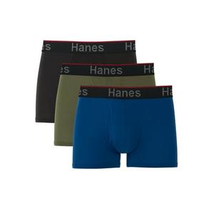 Hanes Total Support Pouch Men's Trunks Pack, Anti-Chafing Underwear, Moisture-Wicking Underwear, Odor Control, 3-Pack S Hanes Total Support Pouch Men's Trunks Pack, Anti-Chafing Underwear, Moisture-Wicking Underwear, Odor Control, 3-Pack S