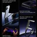 2 x 240W Invisible Stand Type-C Charger, 5-Foot 90 Angled Fast Charging Cable, Adjustable Stand Data Cable for iPhone, Foldable Phone Holder for iPhone 15/16/17, Samsung, iPad, and USB-C Devices