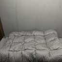 Queen Size Mattress Pad Pillow Top Mattress Cover Quilted Fitted Mattress Protector 8-21" Deep Pocket Cooling Mattress Topper (60x80 Inches, Light Grey)