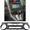Dash A/C Air Conditioning Replacement Panel Installation Mount Trim Kit Compatible with Honda CR-V CRV 2007-2011 AC Bezel (Auto A/C)