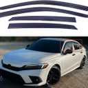 Window Visors Compatible with Honda Civic Sedan 2022 2023 2024Rain Guards Sun Shields Window DeflectorTape-On Mugen Style4PCS