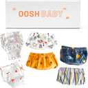 Oosh Baby Training Pants Reusable, Waterproof, Absorbent Potty Training Underwear Fits Toddler Boys and Girls (Large)