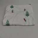 Horaldaily Christmas Flannel Blanket Throw, Ropeway Skiing Soft Fuzzy Plush Cozy Fleece Blankets for Couch Sofa Bed Lounging, Ideal Gifts for Kids Adults Wife Self, 50x60