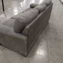 Signature Design by Ashley Navi Faux Leather Modern Sofa, Gray (Charcoal)