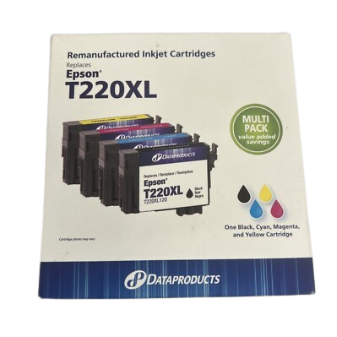 4 Pack New 220XL T220XL Ink for Epson WorkForce Black Color 220 T 220 XL Set